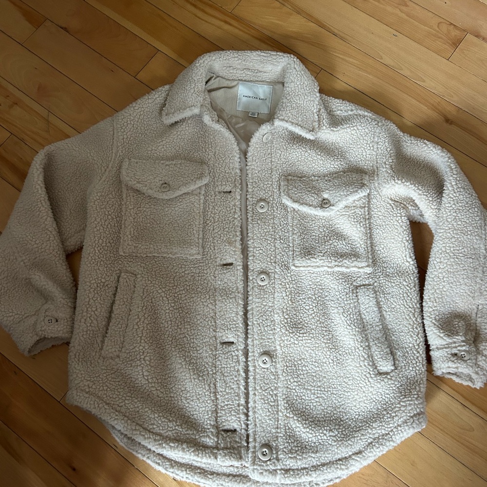Cream Sherpa Jacket